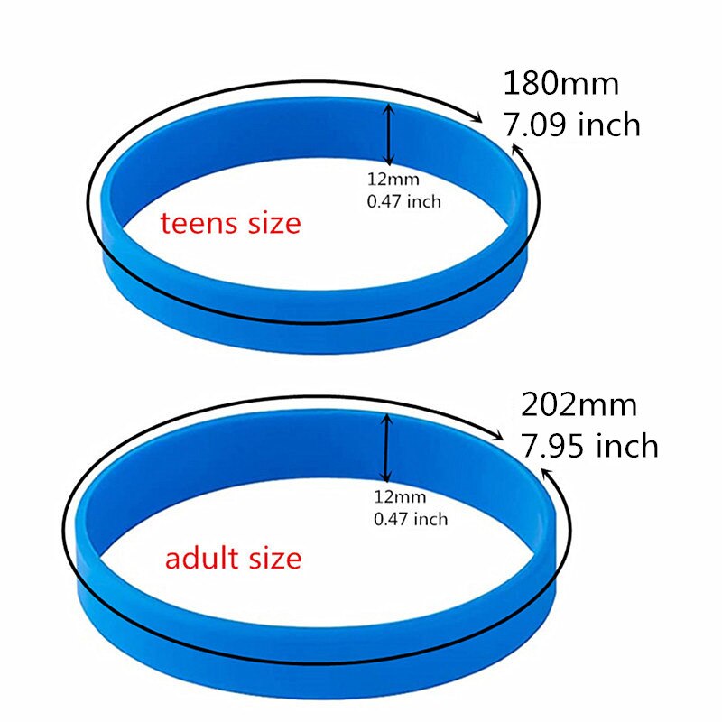 50pcs Glow in the Dark Power Silicone Bracelets Luminous Hologram Rubber wristband Men Women Teens Friendship Bangle