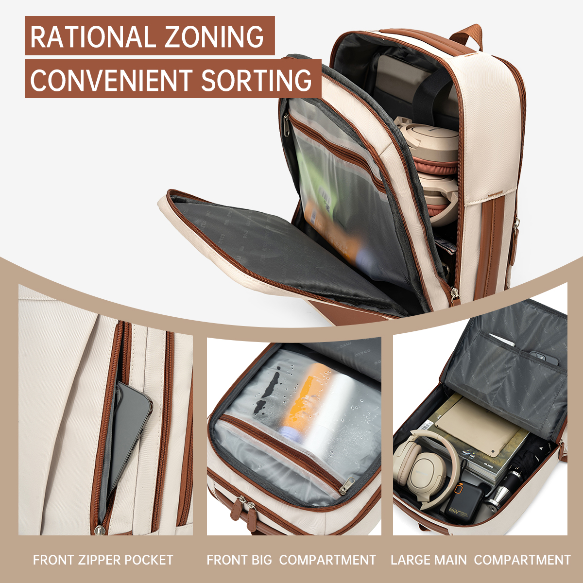 Backpack for Women Simple Business Computer Backpack Outdoor Large Capacity Travel Bag Student School Bag for Boys