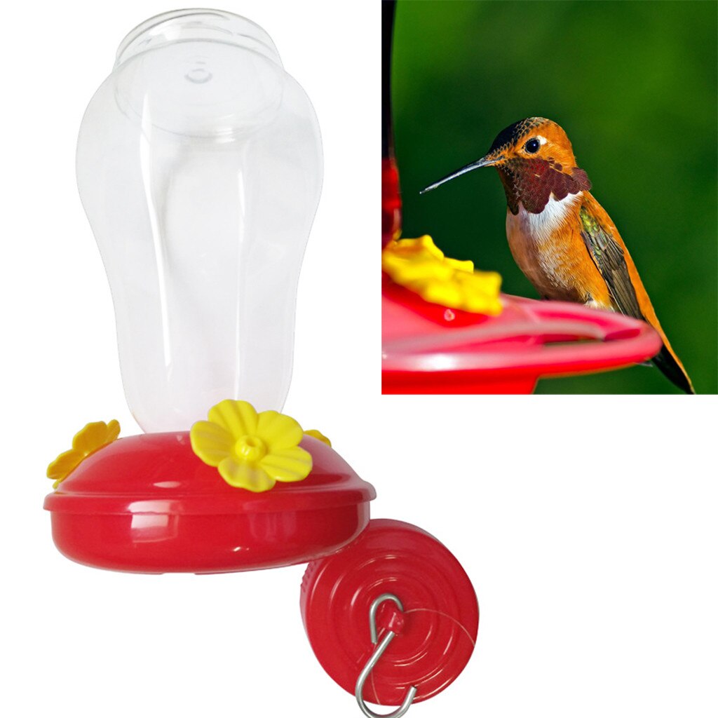 Wide-billed hummingbird feeder free nectar terrace patio window birds can hang feeder waterer bird feed поилки для кур и цыплят