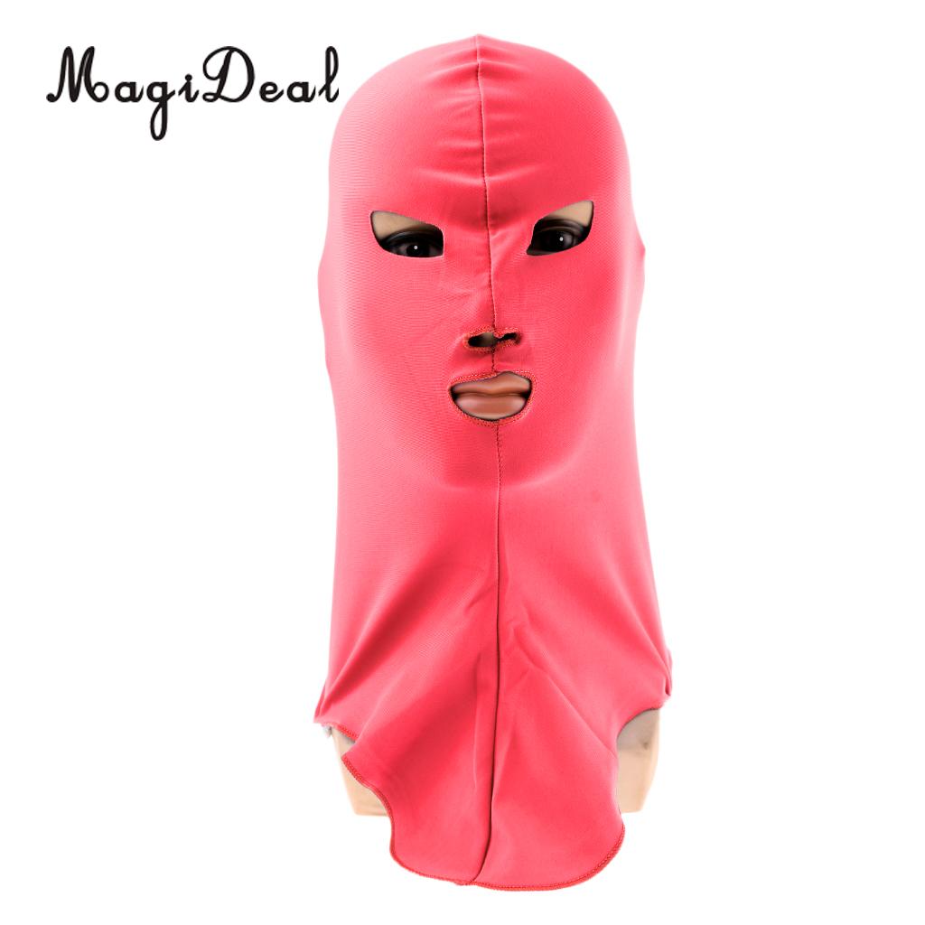 MagiDeal Comfortable Swimming Cap Full Face UV Sun Protection Diving Mask Head Neck Cover for Cycling Riding Skiing Diving Sport: Pink
