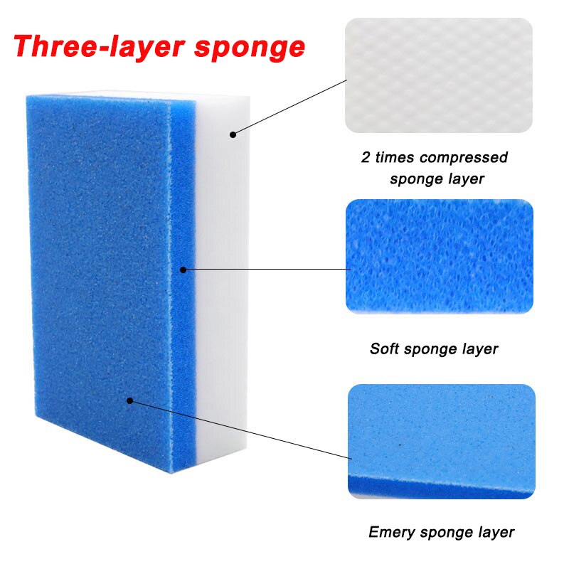 1/2/4/6Pcs Magic Spons Gum Blauw Emery Spons Keuken Tool Schotel Pot Borstel melamine Spons Cleaner Roest Remover Brush