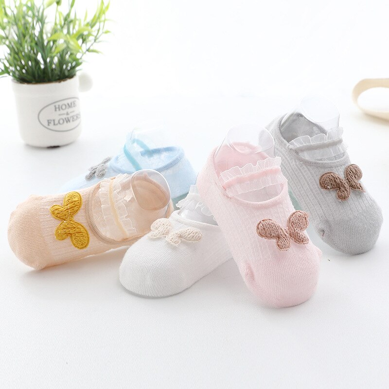 Vinter bomullsstrumpor för nyfödda baby söta tecknade strumpor för flickor tunna mjuk bomull pojke barnstrumpor spädbarn promenadstrumpor