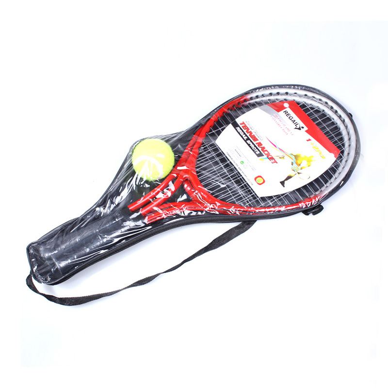 2 stk 24 tommer teenager tennisketcher pu blødt håndtag robust nylon line velegnet til børns træning med en tennisbold