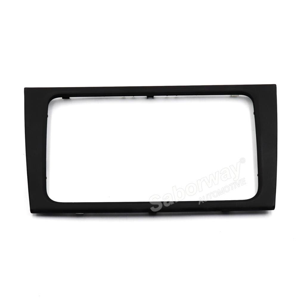 Saborway Zwart Centrale Cd Radio Cover Trim Airconditioning Panel Frame Voor Golf MK6 5K0 858 061E 5KD 858 069: CD Radio Cover