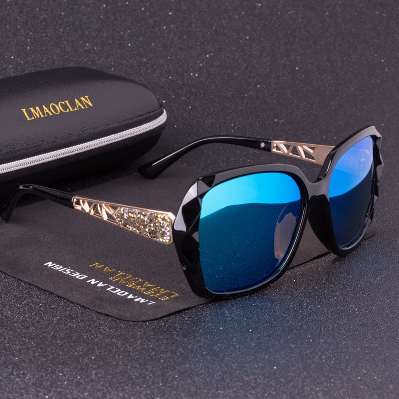 Luxury Brand HD Polarized Sunglasses Women Ladies Oversized Square Gradient Sun Glasses Female Eyewear Oculos UV400: C02