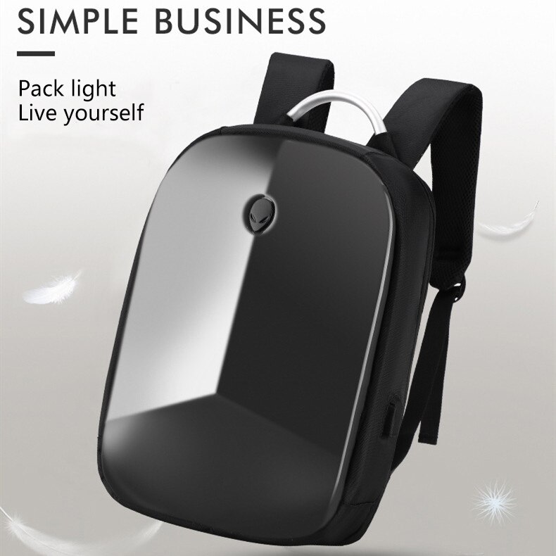 Crossten zaino di protezione multifunzionale in PVC impermeabile con guscio rigido con porta di ricarica Usb borsa per Laptop da 16.6 "con blocco a combinazione