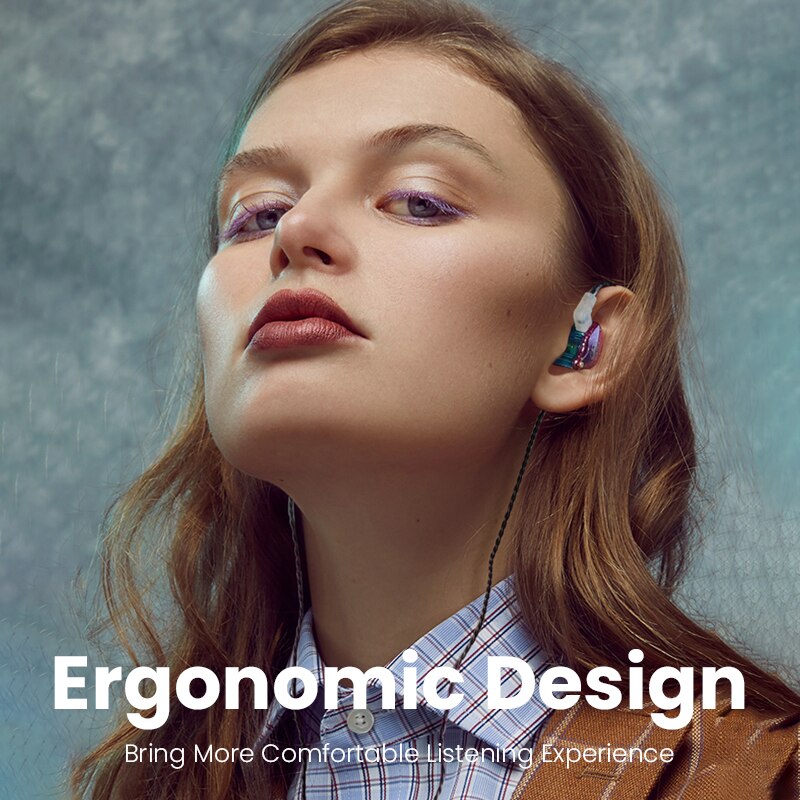 X2 Pro 3.5mm Detachable Wired Headphones Dual Dynamic HiFi Earphone Noise Cancelling Monitor Headset Bass Stereo Music Earbuds