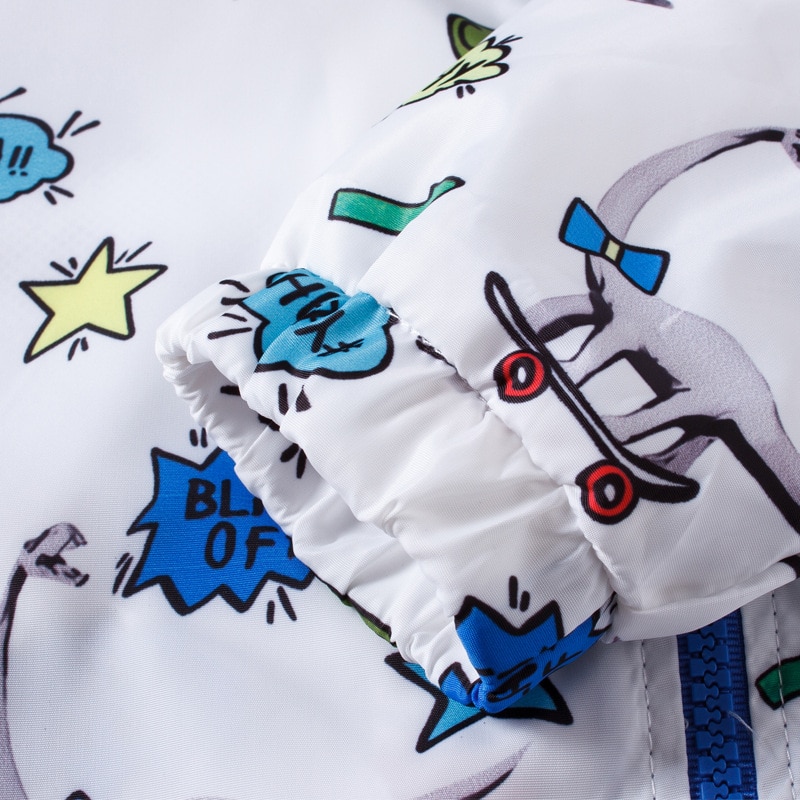 Little Maven Baby Jas Dinosaurus Print Windjack Voor De Jongen Bovenkleding Jas Baby Jongens Capuchon Met Rits Kleding Kids