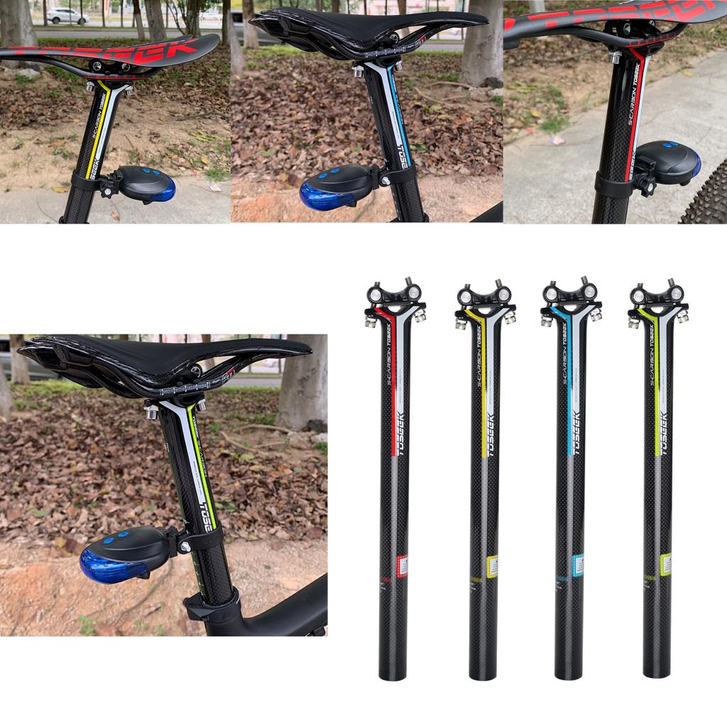 30.8mm Seat Post 350mm 400mm Bike Seatpost Bicycle Saddle Angle Adjustable Seat Post Stem for Road Bike Mountain Bike