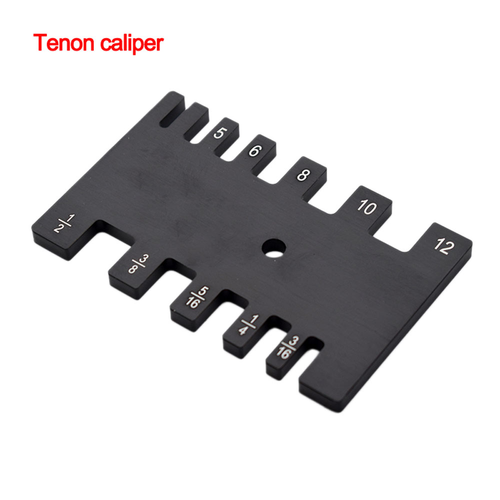 Aluminium Router Table Insert Plate Electric Wood Milling Flip Board with Miter Gauge Guide Set Table Saw Woodworking Workbench: Tenon caliper