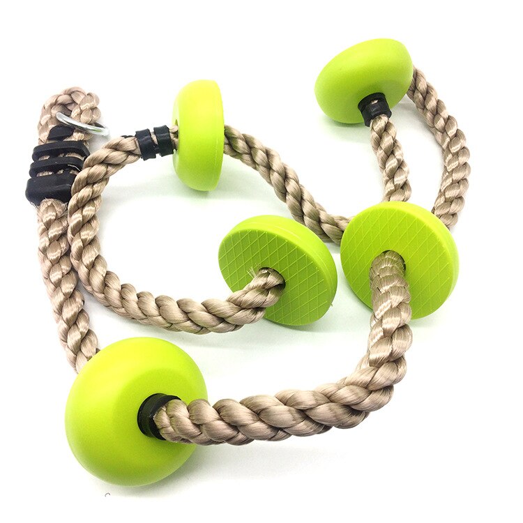 LK-90 Children's Plastic Knot Climbing Rope 2m PP 80kg Loading Safty Rope Outdoor Sports Playground Equipment: Green