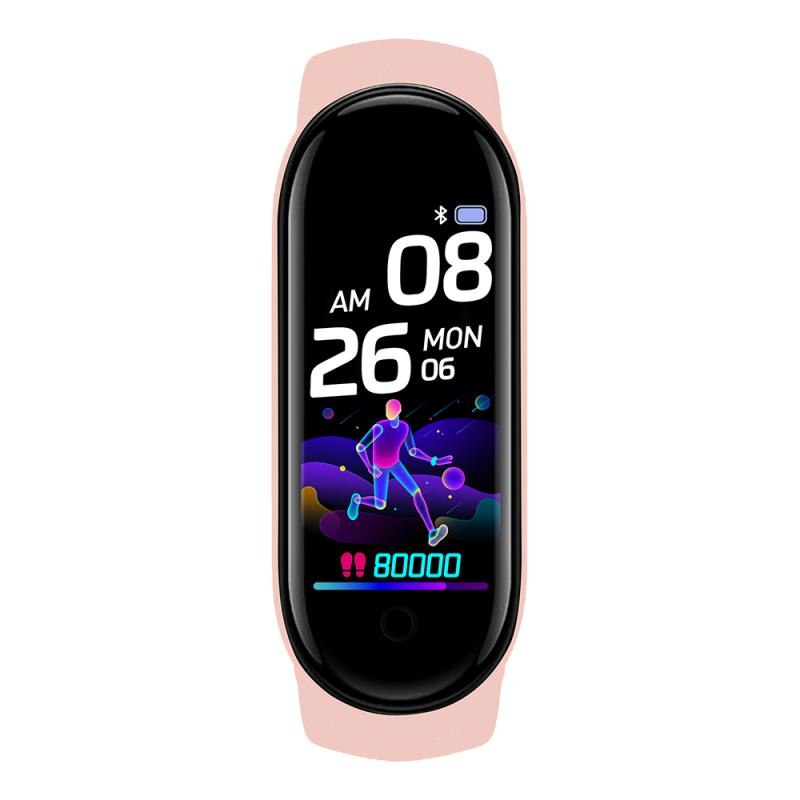 M5 smarta sportband fitness tracker stegräknare pulsmätare blodtrycksmätare bluetooth smartband armband stegräknare fitness