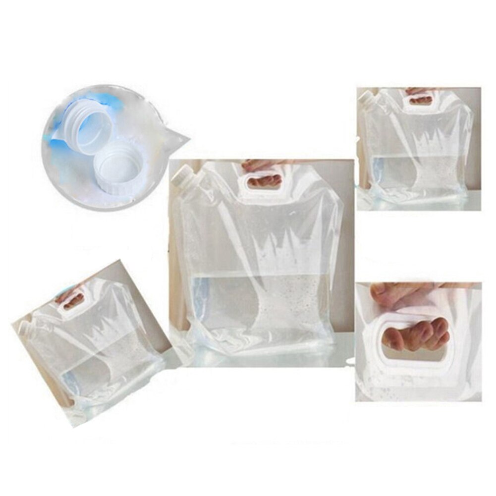 Water Bag Container Survival Draagbare 1Pc Camping Apparatuur Koken Drinken Sport Wandelen Accessoires Opvouwbare Waterzak