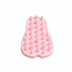 @he pet gummiborste mjuk rosa katt hund badkammar hundar katter hopfällbart silikon massageverktyg husdjursvård rengöringsmateriel: Default Title