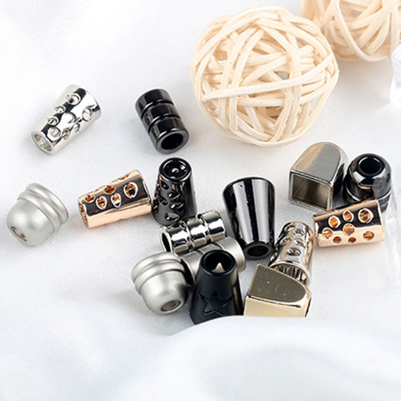10pcs Clothing Rope Buckle Stopper Ends Lid Lock Toggle Cord End Clip For Clothes Bag Sportswear Shoelace Rope Parts Accessories