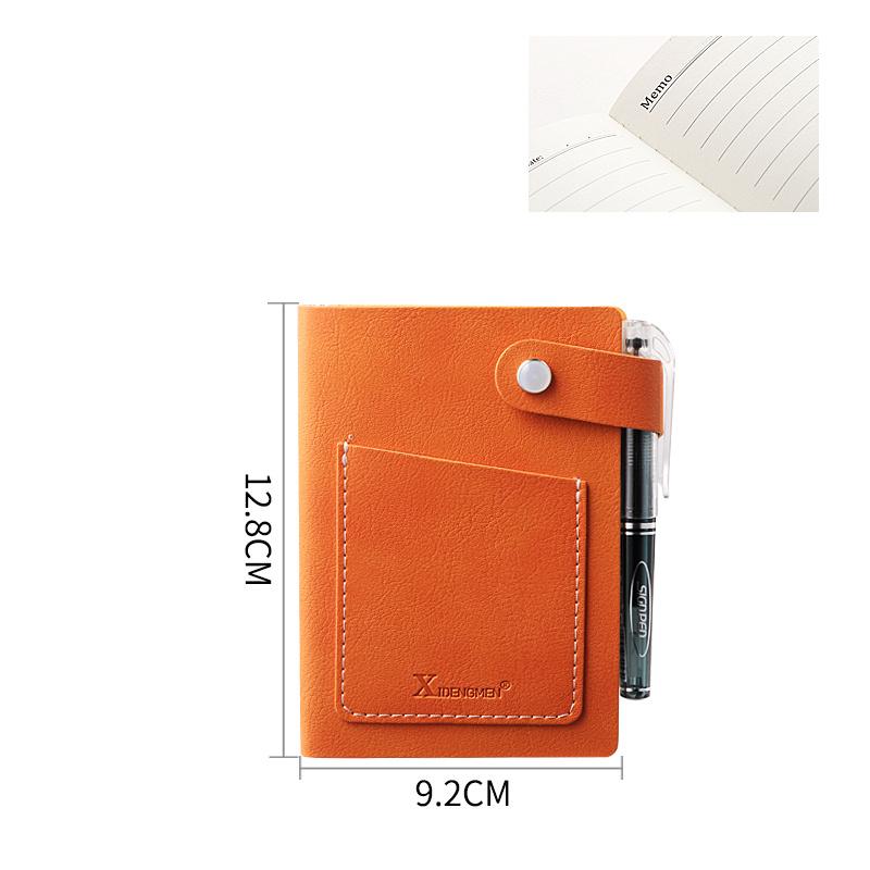 Portable Mini Pocket Notebook A7 Blank Hand Drawing Student Stationery Portable Diary Journal Notebooks Writing Pads: Orange