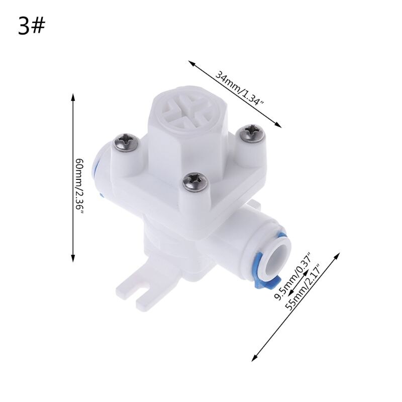 Water Pressure Relief Water Purifier Pressure Reducing Valve RO System 1/4" 3/8" Hose Quick Connector RO Reverse Osmosis System: 3