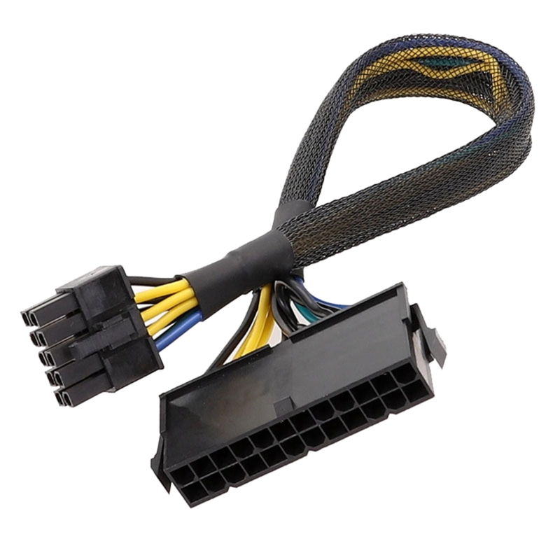 Cable adaptador ATX fuente alimentación principal PSU 24 pines a 10 pines para placa base: Rojo