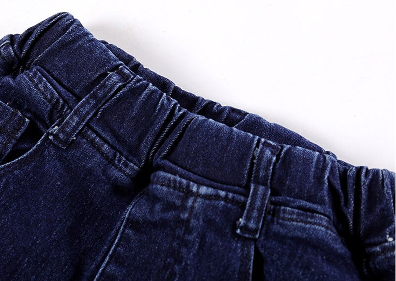 Ienens crianças meninos roupas de brim reta calças compridas crianças do bebê denim roupas cowboy calças jovens menino casual estiramento jeans
