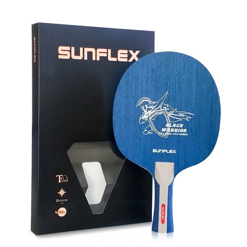 SUNFLEX Aatrox CARBON Table Tennis Racket 5 ply wood 2 ply carbon long handle short handle PingPong blade: FL