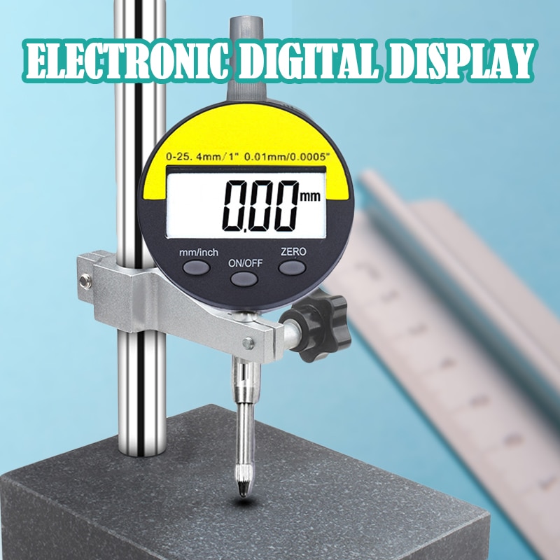 Digital mätklocka 0-25.4mm 0.001mm 0.00005 "elektronisk mikrometer metrisk tum mätare