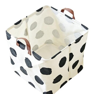 Foldable Laundry Buckets Clothes Organizer Laundry Products Storage Organizer Laundry Box Bag Washing Laundry Basket: White 4