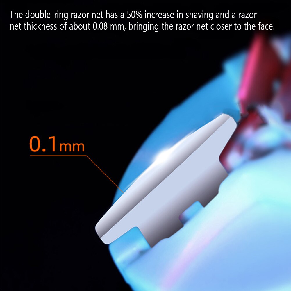 Handheld Electric Razor Beard Shaving Grooming Face Care Sensitive Area Home USB Rechargeable Easy Clean Mini Portable Salon