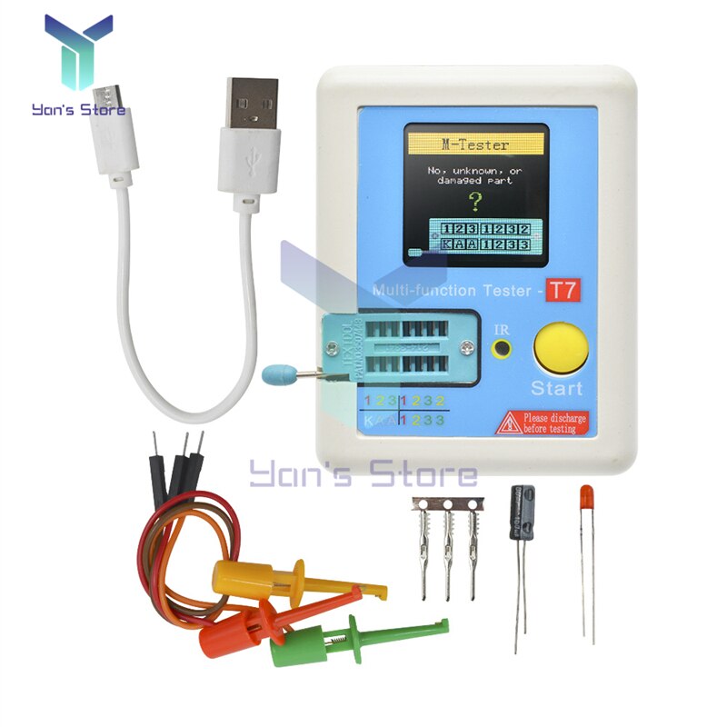 Multimètre testeur de Transistor pour Diode Triode MOS/PNP/NPN, LCR-TC2 TC-T7-H LCR-TC1,: LCR-T7