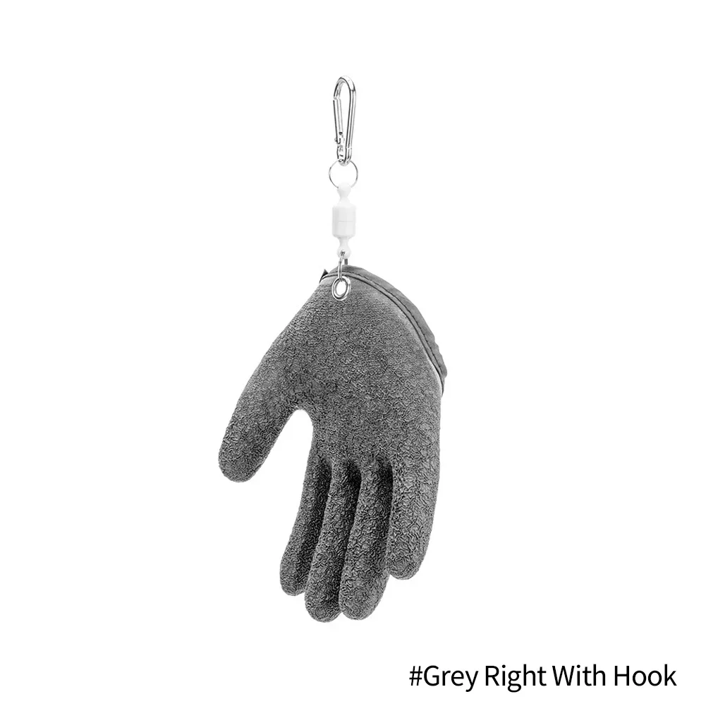 Vissershandschoenen Volledige vinger Antislip Duurzaam Werk Snijbestendige handschoen Vissersbescherming Hand Visgrijper Latexhandschoenen Links/Rechts: Blauw