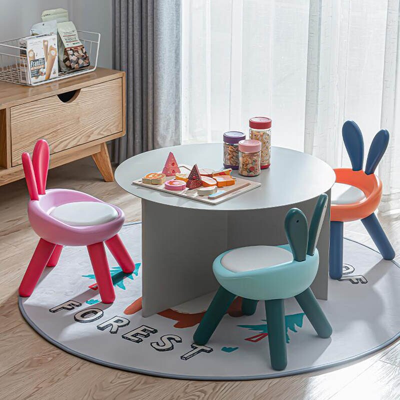 Barneskammel skridsikker børnestol plastik fortykket farverigt skammelhus børnehave møbler til børn lille fodskammel