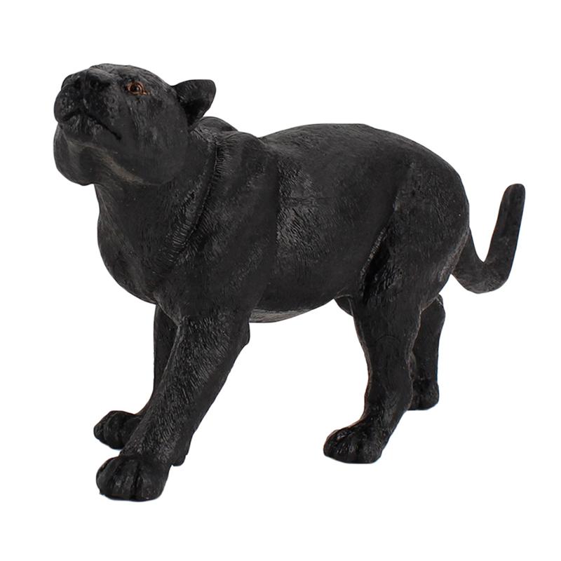 1Pc Gesimuleerde Panther Model Creatieve Delicate Panther Model Dier Desktop Versiering Voor Amateur Collector