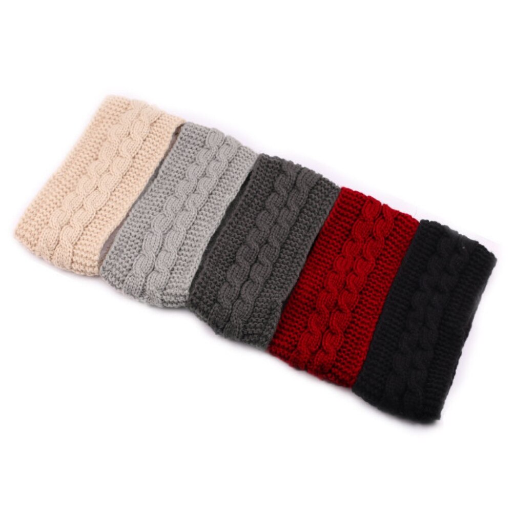 Diadema de lana para hombre y mujer, cinta para el pelo para Yoga, para mantener el calor, para Otoño e Invierno