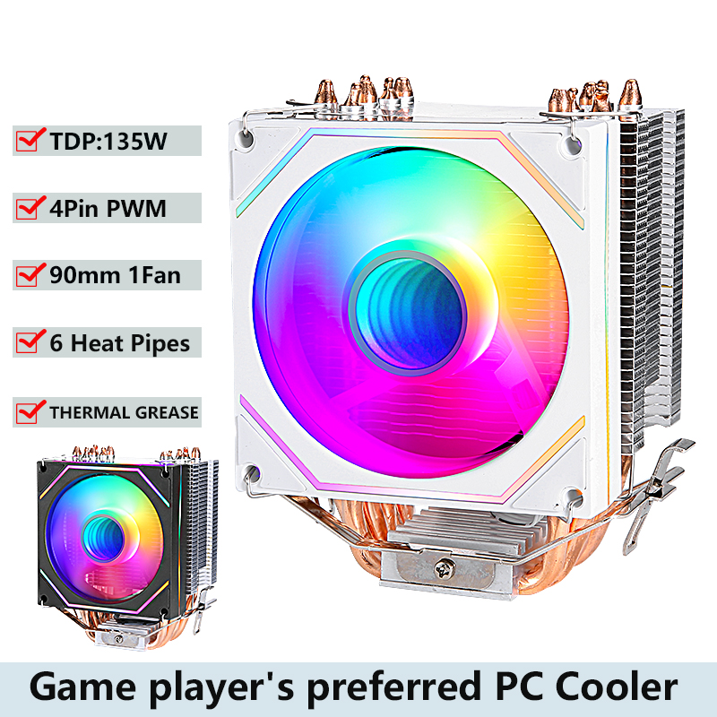 x79 x99 am5 amd am3 am4 CPU-koelerventilator 4-pins/PWM PC 2/4/6 warmtepijp Efficiënte luchtgekoelde installatie LGA2011 115x 1200 1700 1366