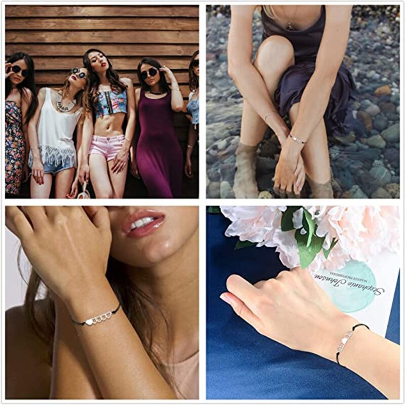 5 Stks/set Hart Charme Beste Vriend Goede Vriend Armbanden Rvs Sieraden Ketting Armbanden Vriendschap Sieraden