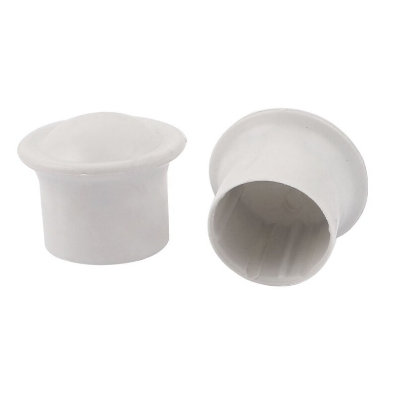 28 mm x diameter plasttextil gardinstång stavändlock vit 2 delar