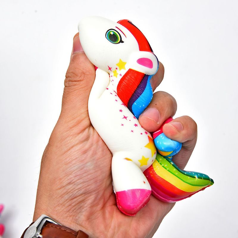 Kawaii jouet de licorne colorée, parfum de pain à montée lente, doux, Simulation amusante, anti-Stress, de noël pour enfants