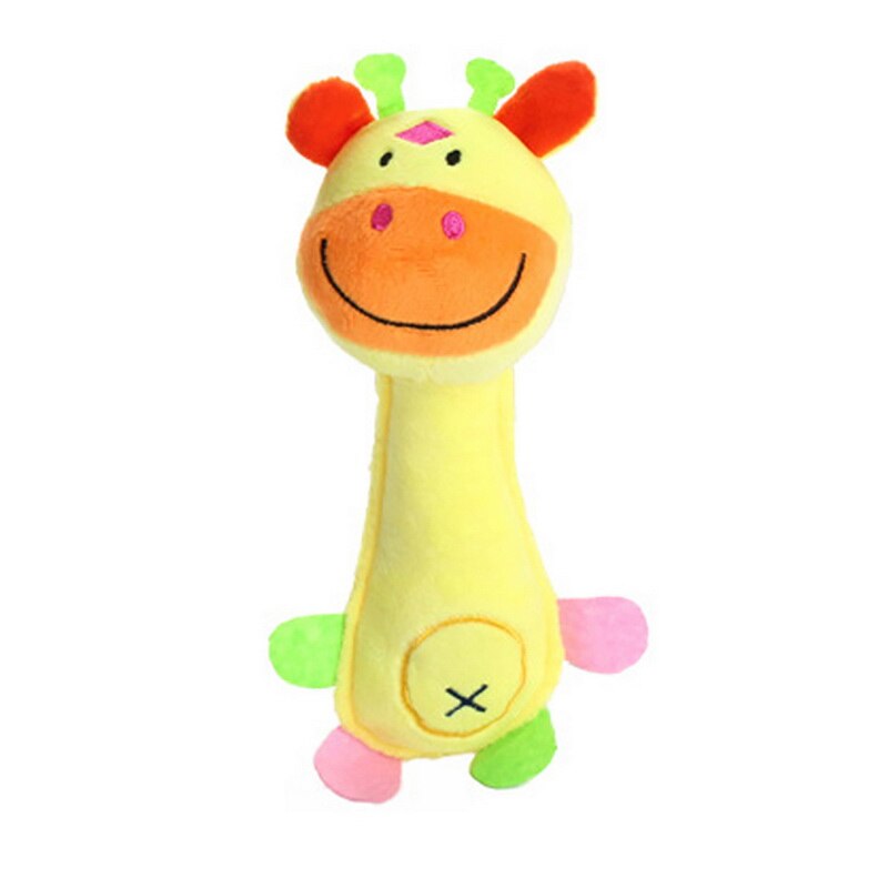 Huisdier hond kat grappig fleece duurzaamheid pluche hondenspeelgoed piepen kauwgeluid interactief speelgoed geschikt voor alle huisdieren lang pluche puppy speelgoed: Giraffe