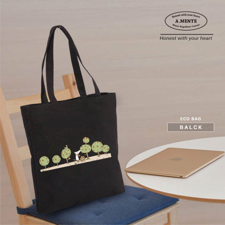 Saco de compras de pano de lona de grande capacidade para mulher 2019 adorável impresso crossbody meninas bagtotes bolsas de tela shopper saco de praia: 1