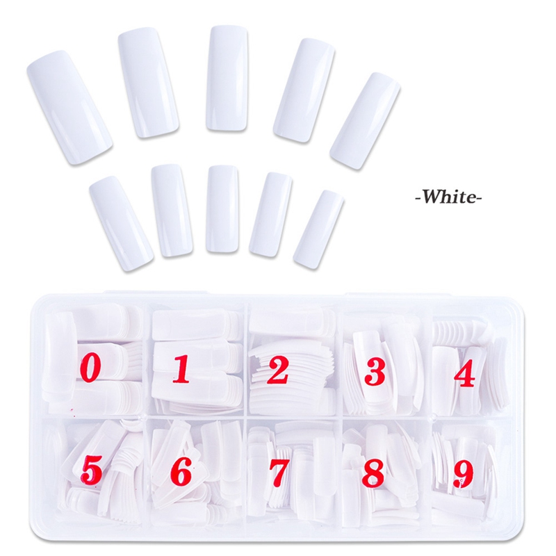 500 Stks/pak Nep Kunstmatige Acryl False Teen Nagels Tips Natuurlijke Witte Transparante Teennagels Voet Manicure Beauty Nail Tool