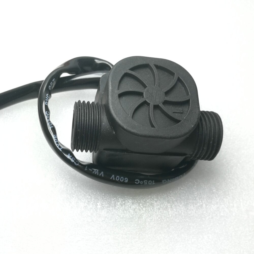 USN-HS21TAT Ultisolar Hall Effect Flow Sensor Water 1-30L/min G1/2&quot; with NTC50K Temperature Sensor Repeat Error 1%