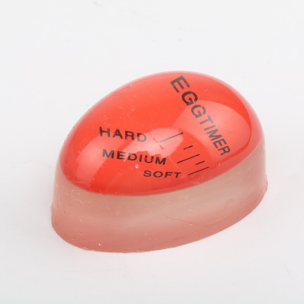 1pcs Egg Perfect Color Changing Timer Yummy Soft Hard Boiled Eggs Cooking Kitchen Eco-Friendly Resin Egg Timer Red timer tools