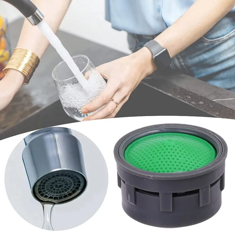 5/100 Uds. Aireadores de grifo de repuesto, ahorro de agua, antisalpicaduras, boquillas de filtro para grifo de lavabo, conector para grifo de cocina y baño, burbujeador