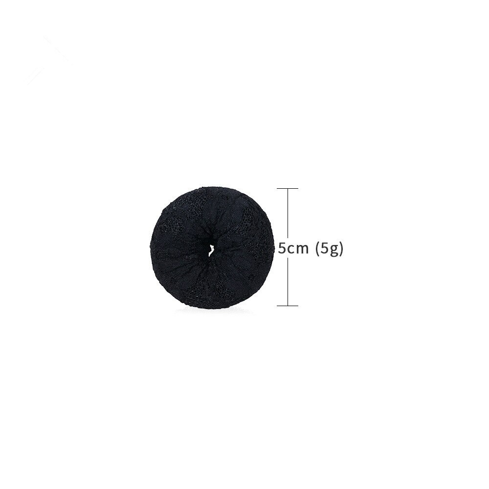 4size Magic Hair Bun Maker Accesories Chignon Magique Hair Donut Bun For Women Hair Styling Tools: 5cm Black