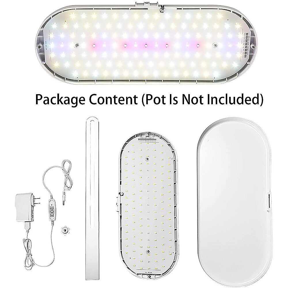 Indoor Full Spectrum LED Kitchen Garden Germination Kit, Germination System with Height Adjustable LED Lamp,Automatic Timer