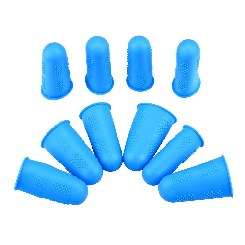 3/5/12Stck Silikon Fingerlinge Schutz Hülse Abdeckung Anti-schneiden Anti-Unterhose Wärme Beständig Finger Handschuhe Heimat Küche Kochen Werkzeug