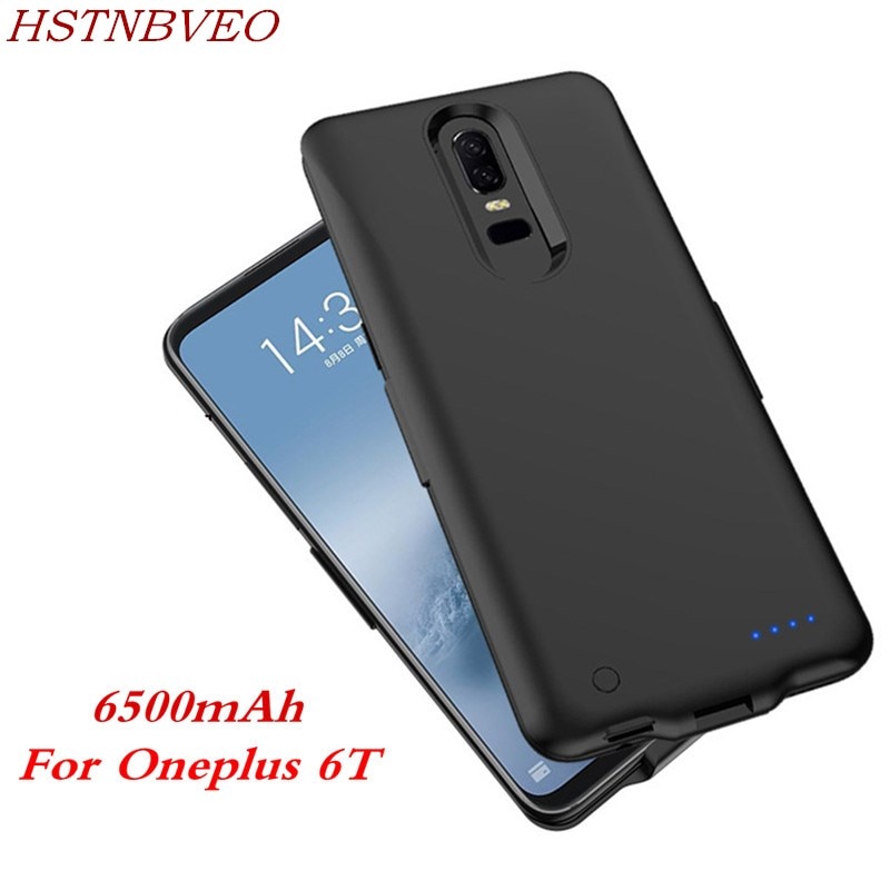 HSTNBVEO Power Bank Battery Charger Case For Oneplus 6T Battery Case Portable PowerBank Charging Cover For Oneplus 6 Power Case