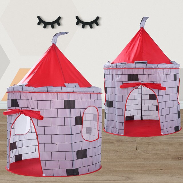 135CM Princess Castle Play Tent Ball Toys Pool Tent Boys Girls Portable Indoor Outdoor Baby Play Tents House Hut For Kids Toys: City Wall