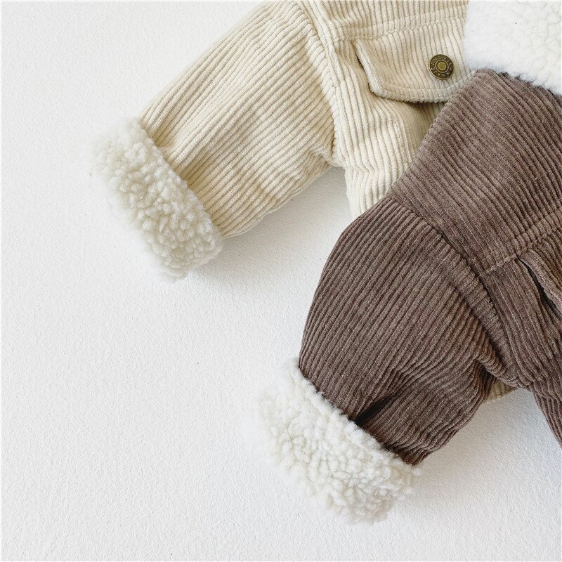 Crianças casaco meninos meninas quente jaqueta de manga longa cor sólida outono casaco de bebê engrossar outerwear casual aby roupas da menina