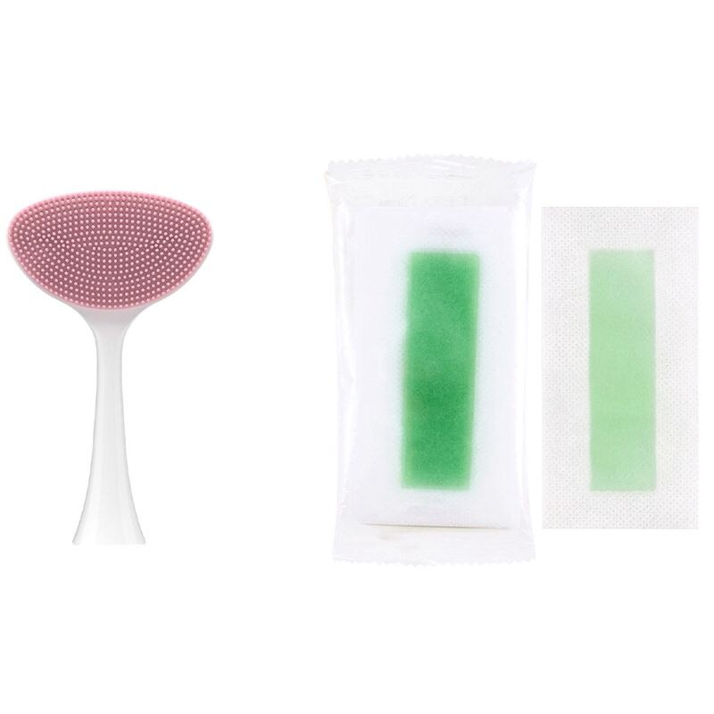 24 Stuks Ontharingsmiddel Nonwoven Epilator Cold Wax Strip Papier & 1x Voor Xiaomi Soocas X3 X5 Sonic Facial borstel