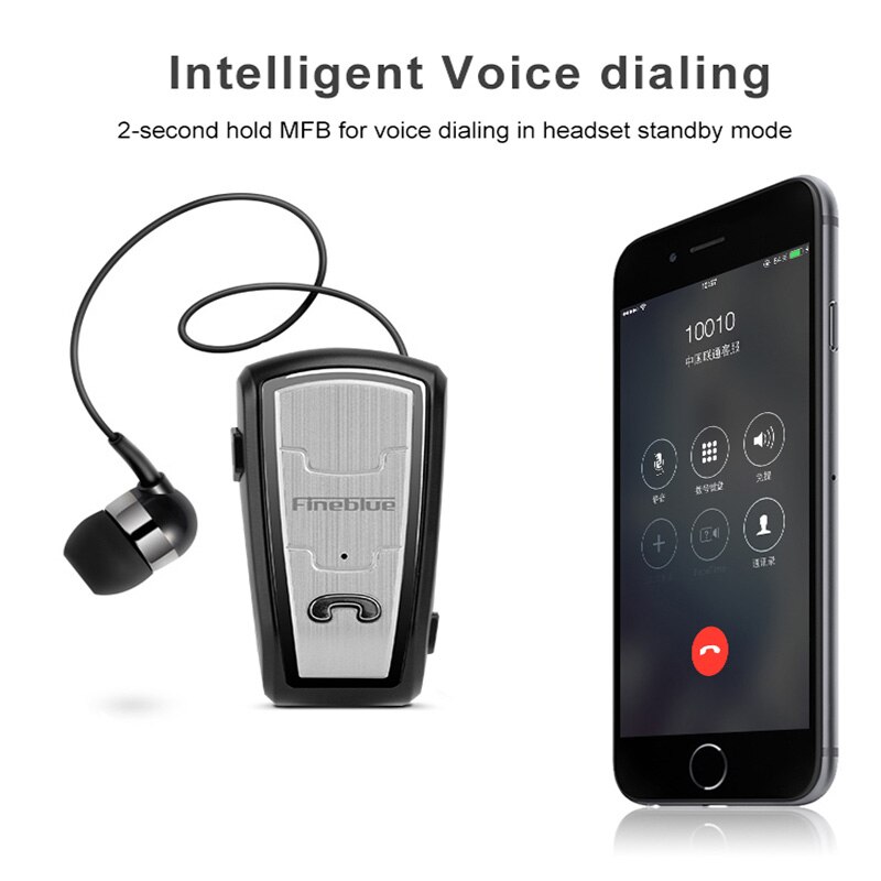 Fineblue-Mini auriculares inalámbricos FQ208 con Bluetooth 4,0, estéreo, con Clip, cancelación de ruido, pk F910, F920, F930, F960, F980